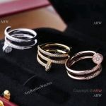 2019 Copy Cartier Diamond Double Nail Ring - Juste Un Clou